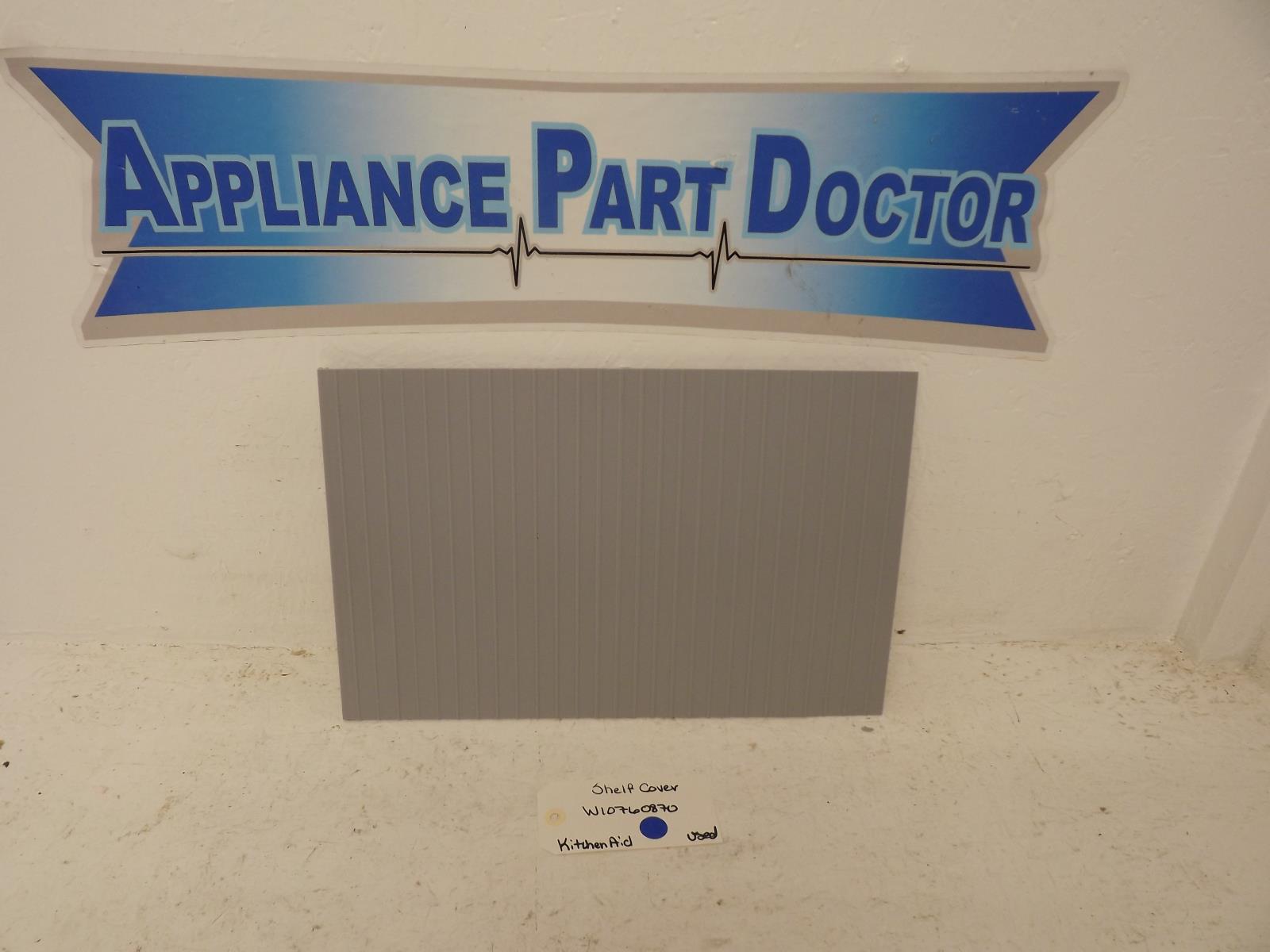 KitchenAid Refrigerator W10760870 Shelf Cover Used KitchenAid Refrigerator W10760870 Shelf Cover Used